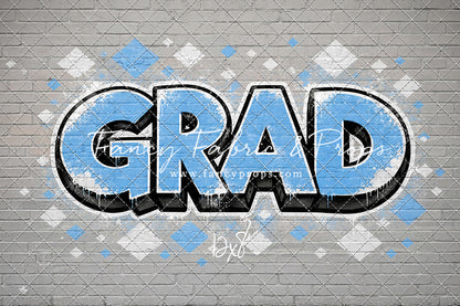 Sky & White Grad - With Sweep Option