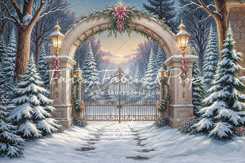 Snowfall At The Estate - with Sweep Option