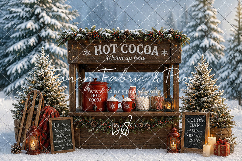 Snowflake Cocoa Station - With Sweep Option