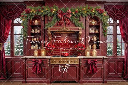Sophisticated Scarlet Kitchen - With Sweep Option