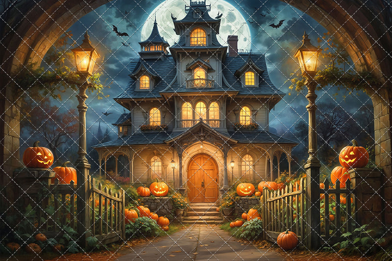 Spooky Pumpkin Pathway - With Sweep Option