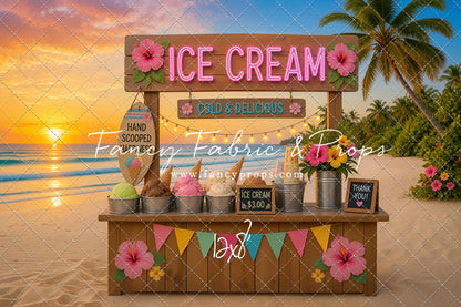 Sunset Ice Cream Stand - With Sweep Option