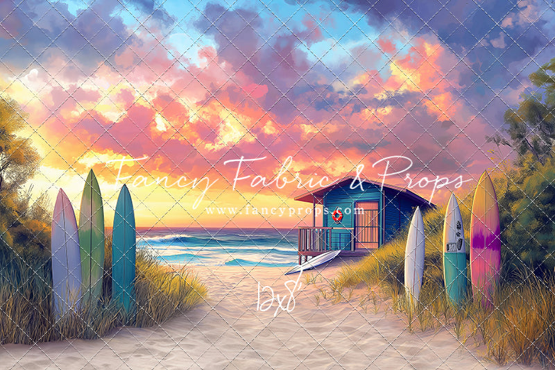 Sunset Surf Shack - With Sweep Option