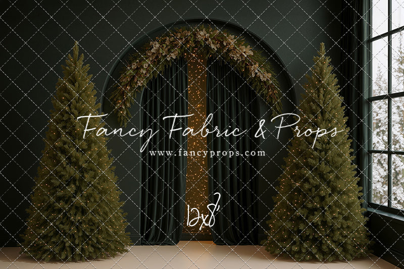 Velvet Christmas Arch - With Sweep Option