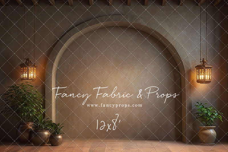 Warm Amber Archway - No Bench - With Sweep Option