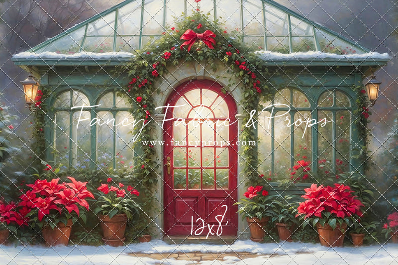 Whimsical Winter Greenhouse - With Sweep Option
