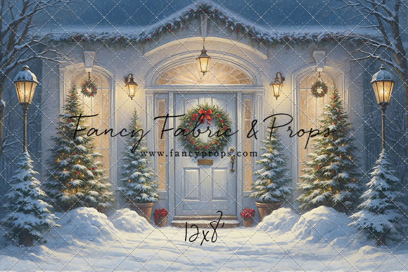 White Christmas Welcome - With Sweep Option