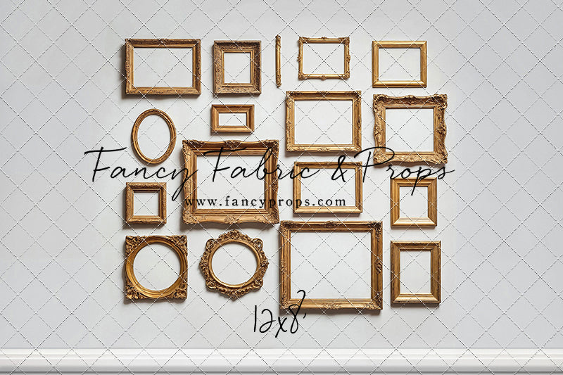 White Frame Wall - White Floor - With Sweep Option