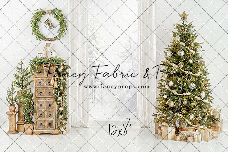 White Frost Christmas Window