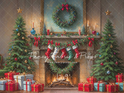 Antique Holiday Mantle - with Sweep Option