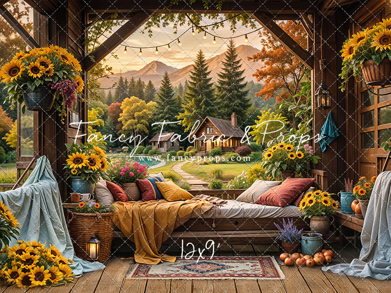 Autumn Sunflower Hideaway - With Sweep Option