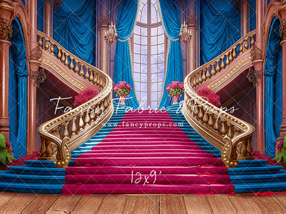 Ballroom Royal Staircase - Blue - With Sweep Option