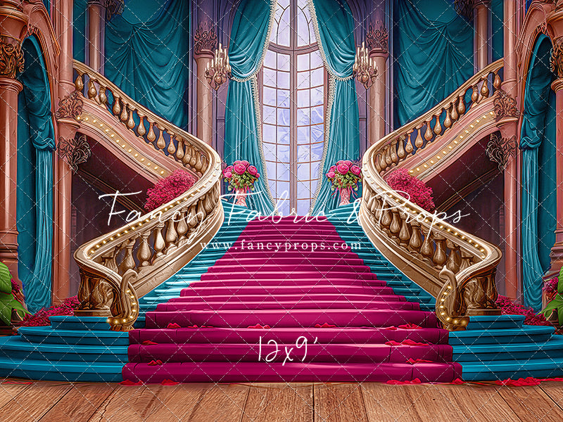 Ballroom Royal Staircase - Cyan - With Sweep Option
