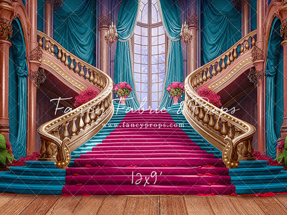 Ballroom Royal Staircase - Cyan - With Sweep Option