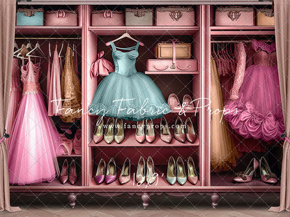 Barbie's Fabulous Wardrobe - Blue Dress Option - With Sweep Option