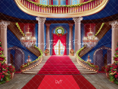Belle's Royal Staircase -With Lights- Red Carpet - With Sweep Option