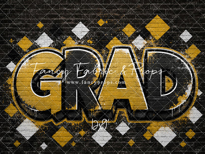 Black & Gold Grad - With Sweep Option