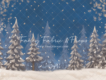 Blue Snowy Sky - with Sweep Option