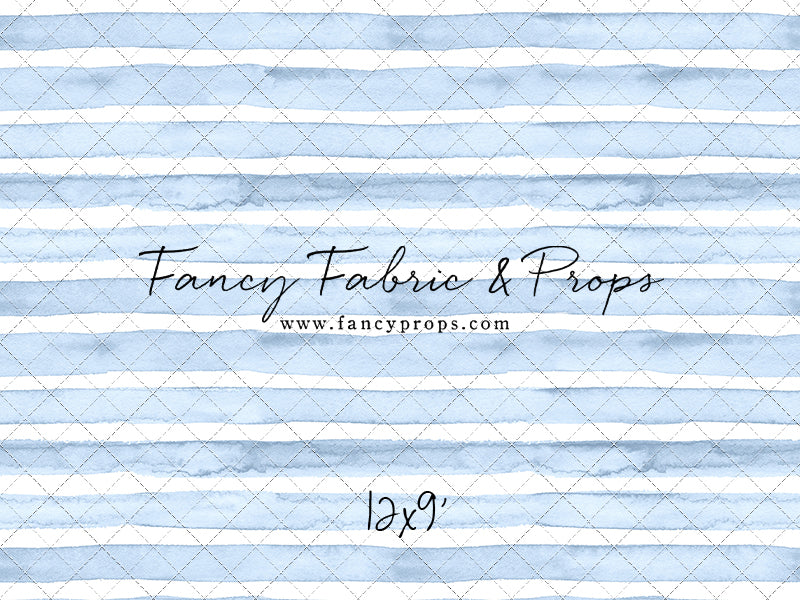 Blue Watercolor Stripes