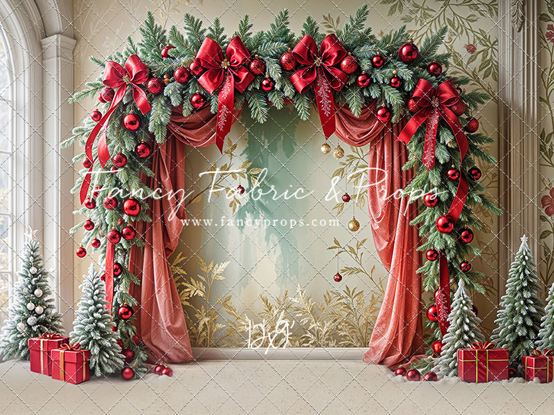 Bowtied Vintage Christmas - with Sweep Option