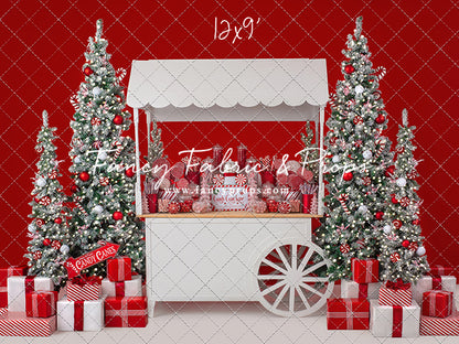 Candy Cane Sweets Cart