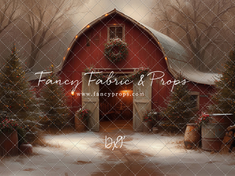 Christmas Barn Glow - with Sweep Option