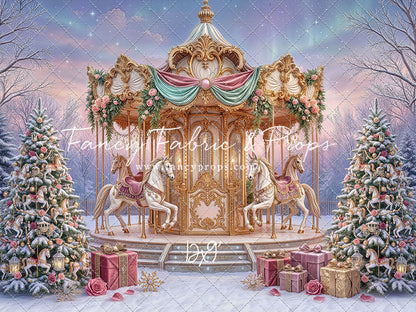 Christmas Carnation Carousel - With Sweep Option