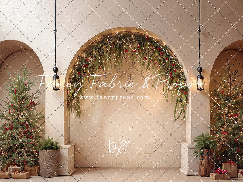 Christmas Courtyard Arch - With Sweep Option