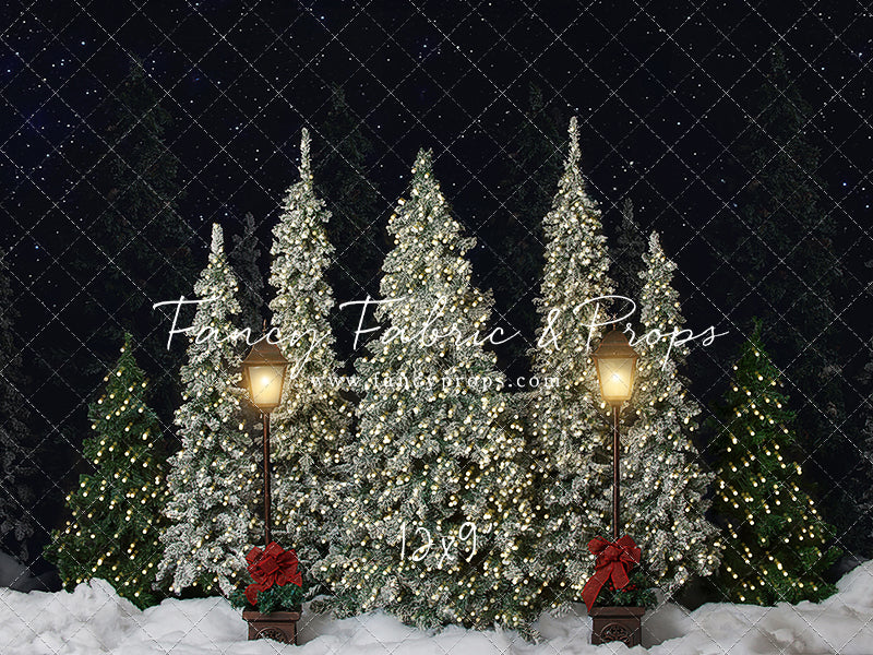 Christmas Cottage Trees