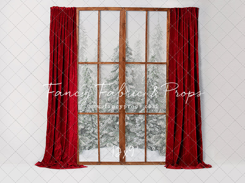 Classic Red Mantle Window