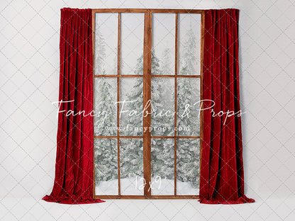 Classic Red Mantle Window