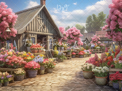 Country Flower Market Path - With Sweep Option