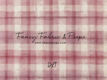 Cranberry Plaid - With Sweep Option