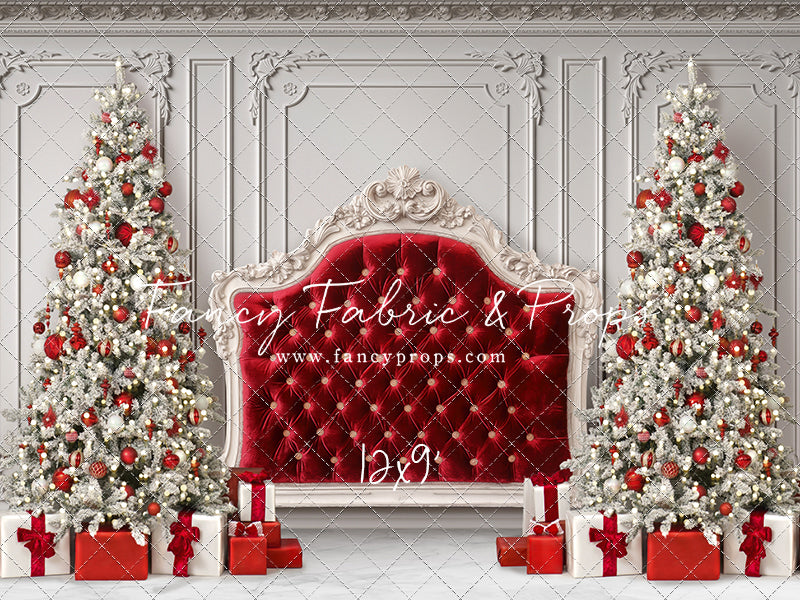 Crimson Christmas Headboard
