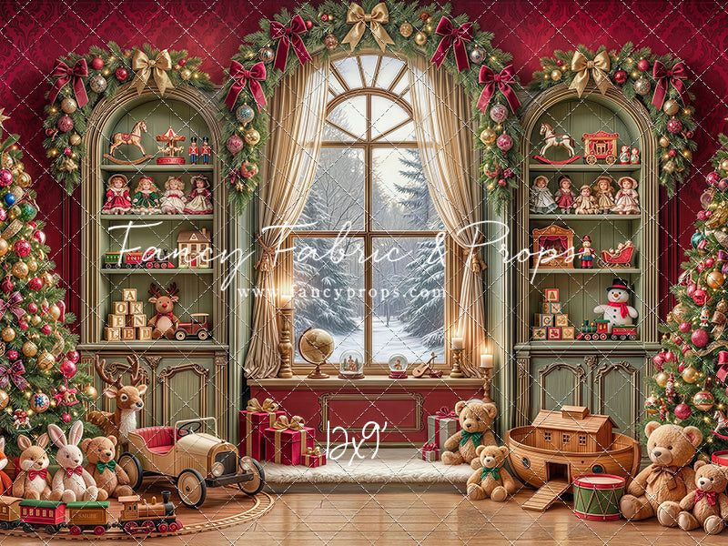 Darling Damask Christmas - with Sweep Option