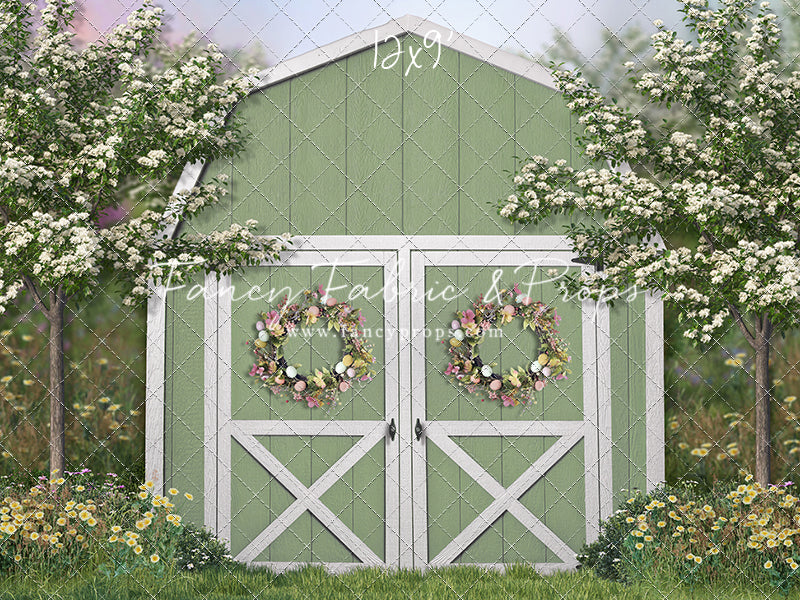 Easter Blossoms Barn - With Sweep Option