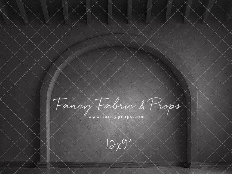 Elegant Charcoal Alcove - Wood Floor - With Sweep Option