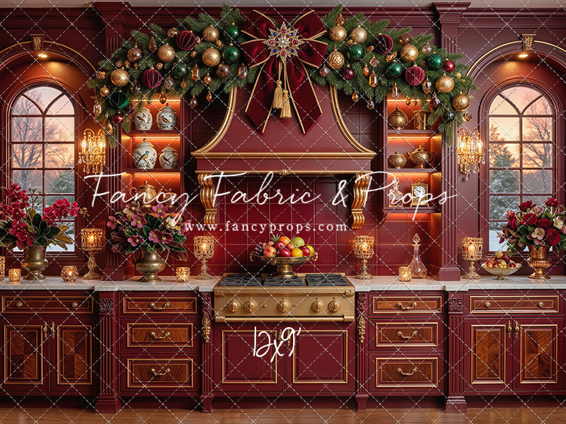 Elegant Scarlet Kitchen - With Sweep Option