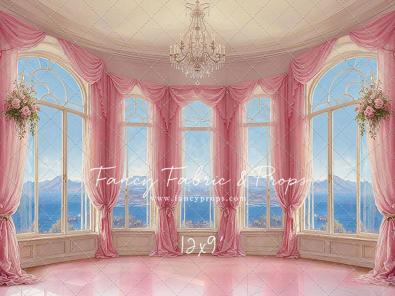 Elegant Summertime Mountain View - Marble Floor - With Sweep Option