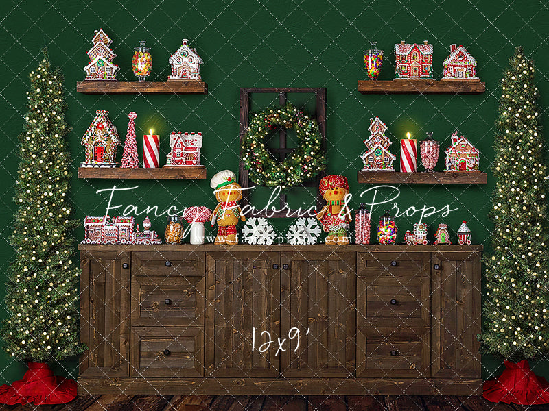 Evergreen Gingerbread Baking Kitchen
