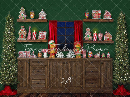 Evergreen Gingerbread Kitchen With A View