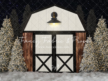 Modern Christmas Barn - With Light