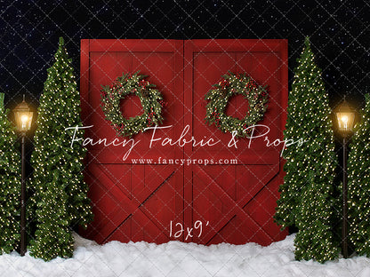 Fancy Red Barn Doors