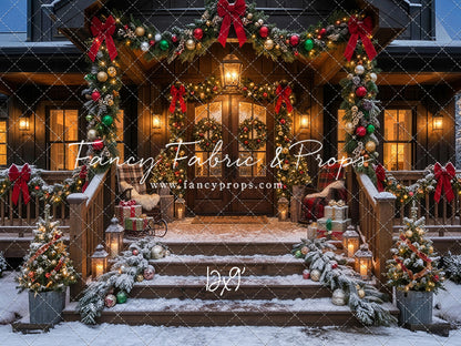 Festive Front Porch - With Sweep Option