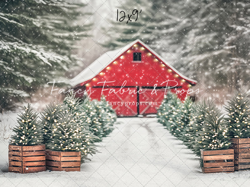 Festive Pickup Truck Farm - with Sweep Option