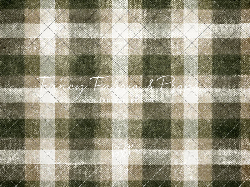 Frosted Pine Plaid - With Sweep Option