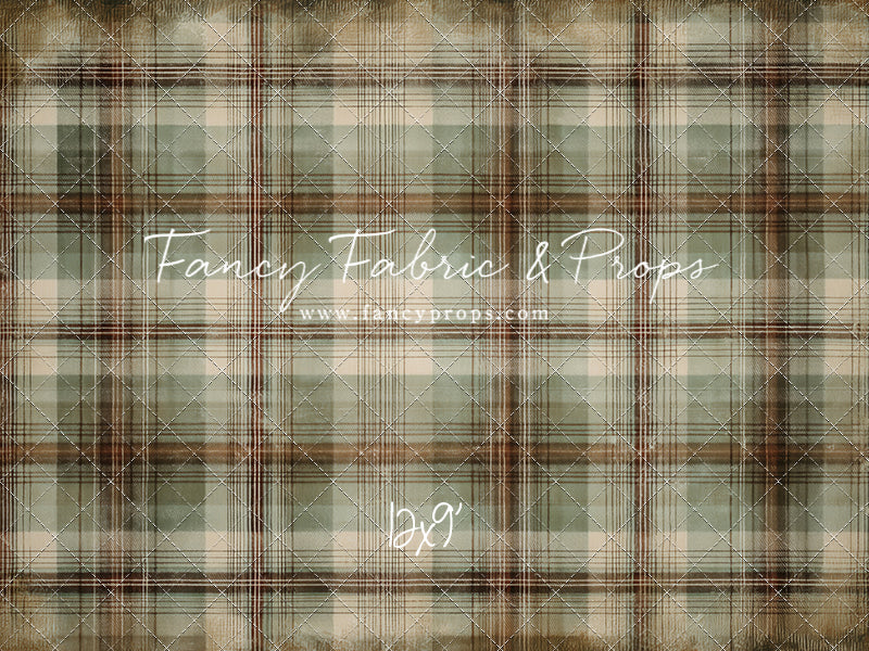 Frosted Plaid Spruce - With Sweep Option