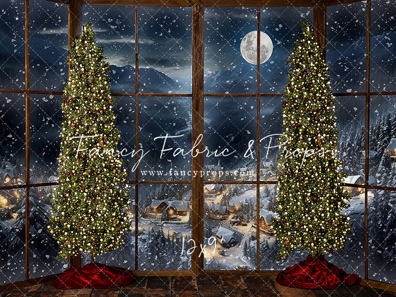 Frosted Village Bay Window