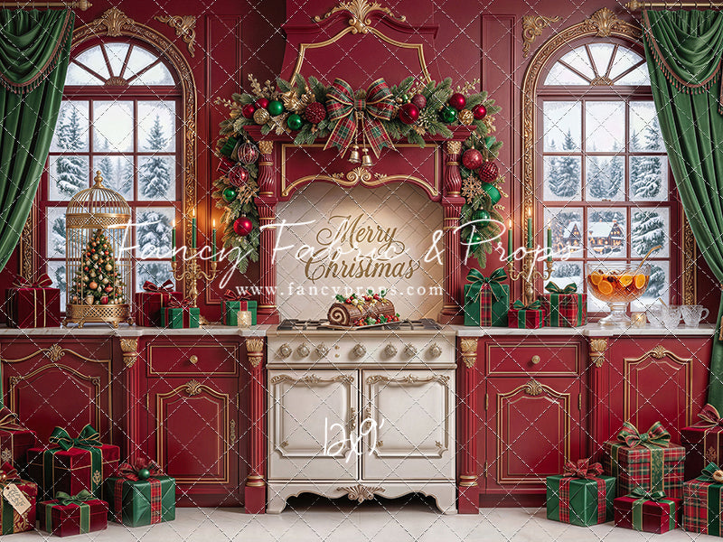 Gilded Cranberry Kitchen - With Sweep Option