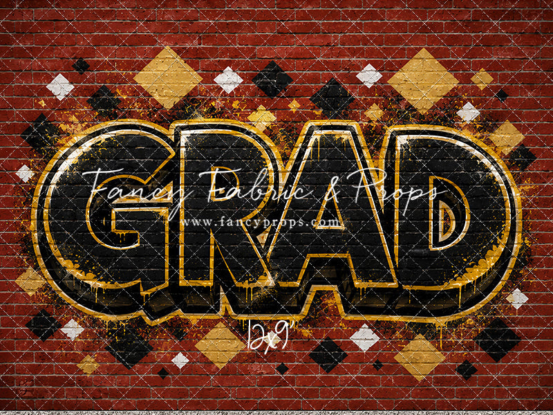 Gold & Black Grad - With Sweep Option
